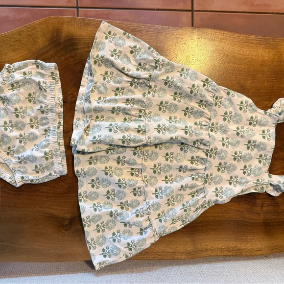 Little Planet Other - Charming Floral Kids Dress and Diaper Cover Set